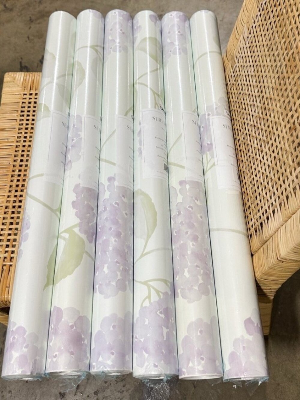 Serena & Lily Hydrangea Removable/Peel & Stick Wallpaper-Lavender Purple